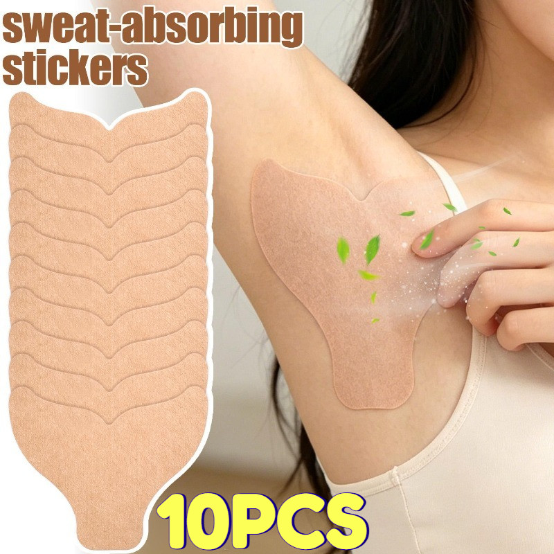 3-10 Unidades De Adesivos Absorventes De Suor Nas Axilas-Ultrafinos , Respiráveis-Para Mulheres E Homens-Adesivo Antiodo