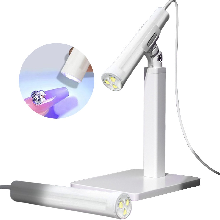 Suporte de lâmpada portátil para manicure a word Suporte multifuncional com rotação de 360 graus Lâmpada de cozimento de