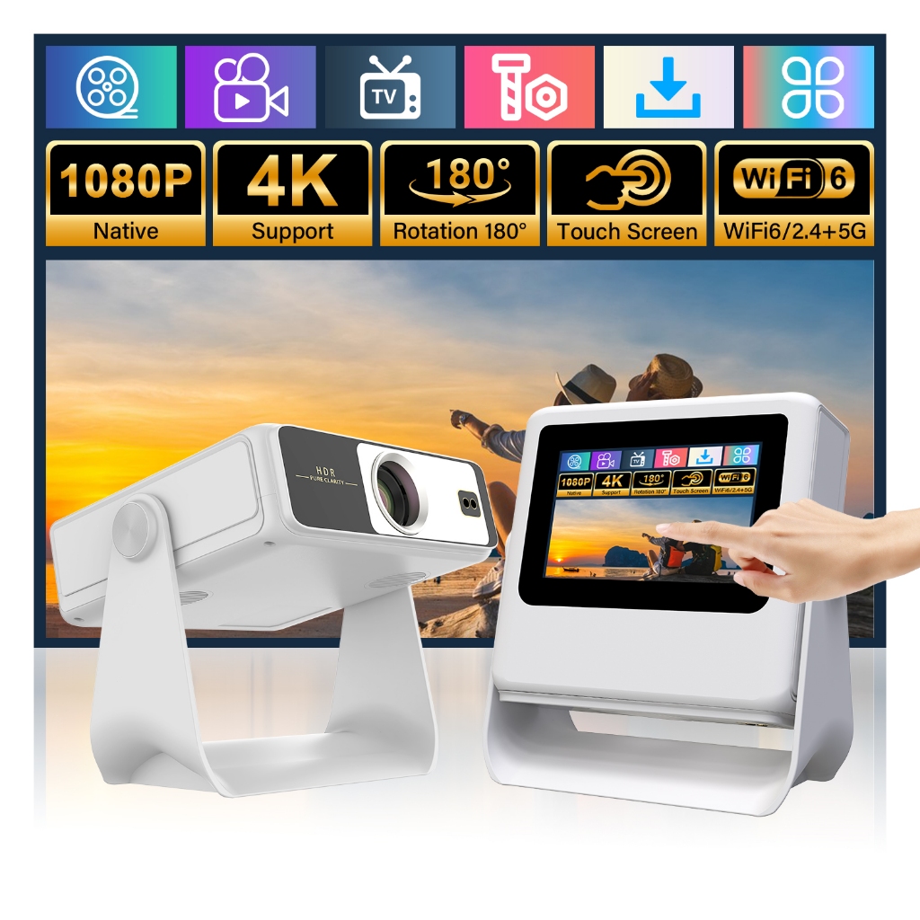 Projetor com Tela Touch Screen 7
