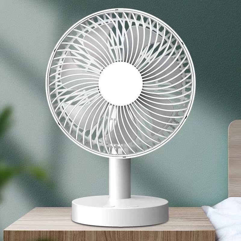 Ventilador de Mesa USB com Rotação 360° | Carregamento Portátil e Silencioso