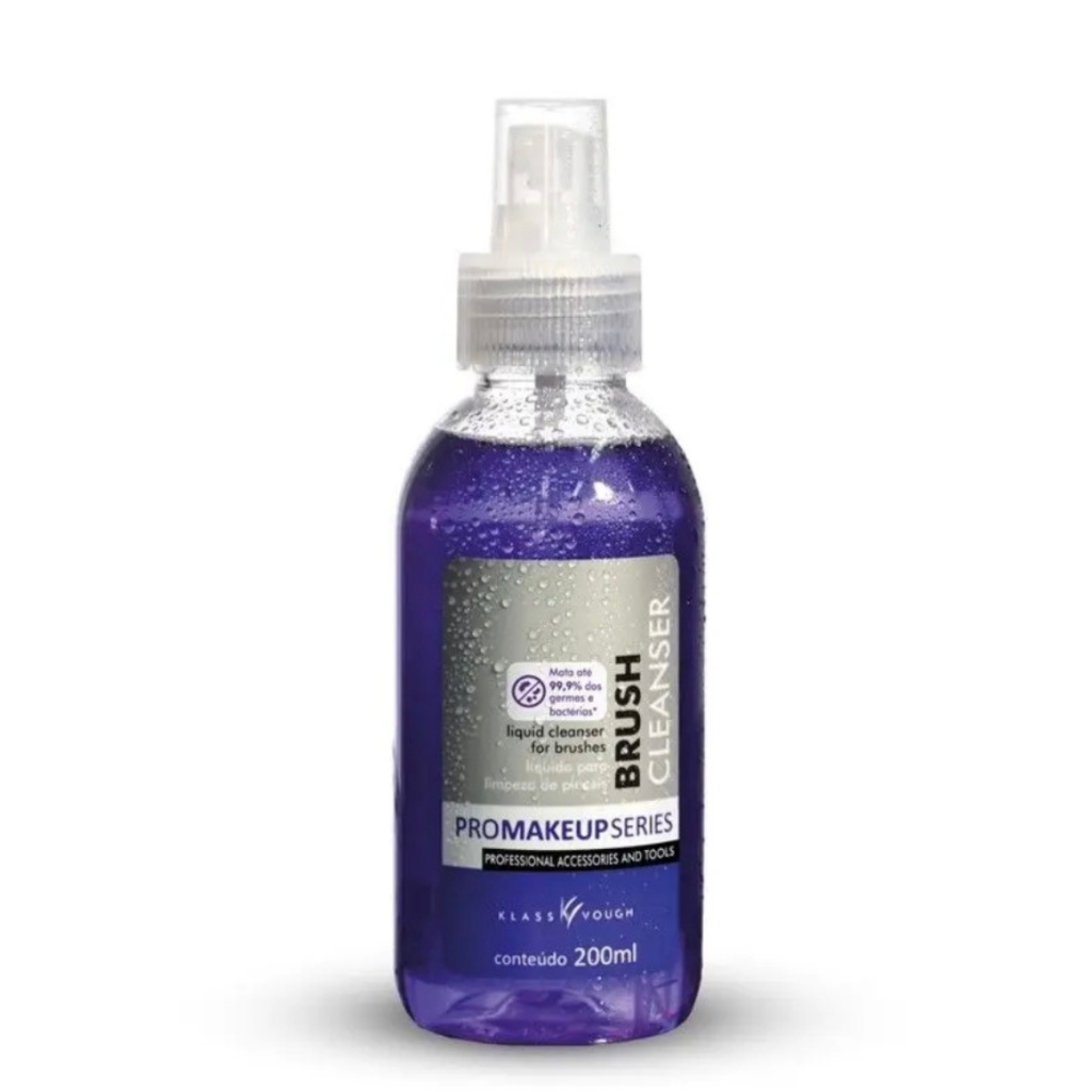 BRUSH CLEANSER KLASS VOUGH 200ML LIMPEZA RÁPIDA E ANTIBACTERIANA PARA PINCÉIS PROFISSIONAIS