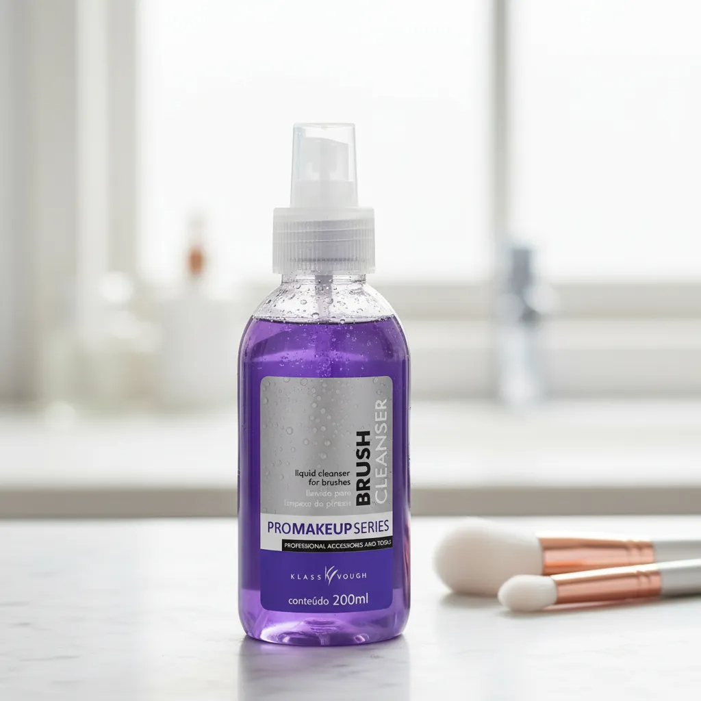 Higienizador Limpador Liquido de Pincel Brush Cleanser 200ml Klass Vough