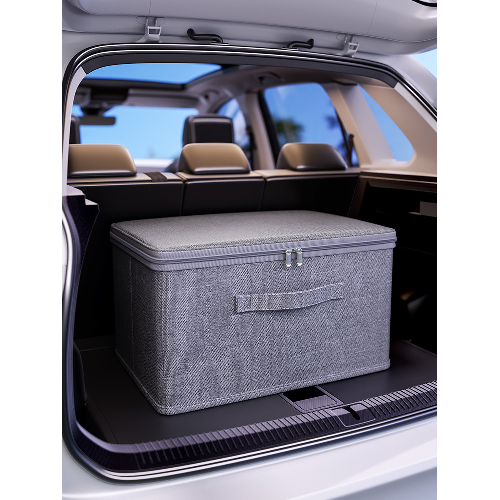 Caixa de armazenamento de tronco carro dedicado roupas Item caixa traseira cesta de armazenamento grande capacidade dobr