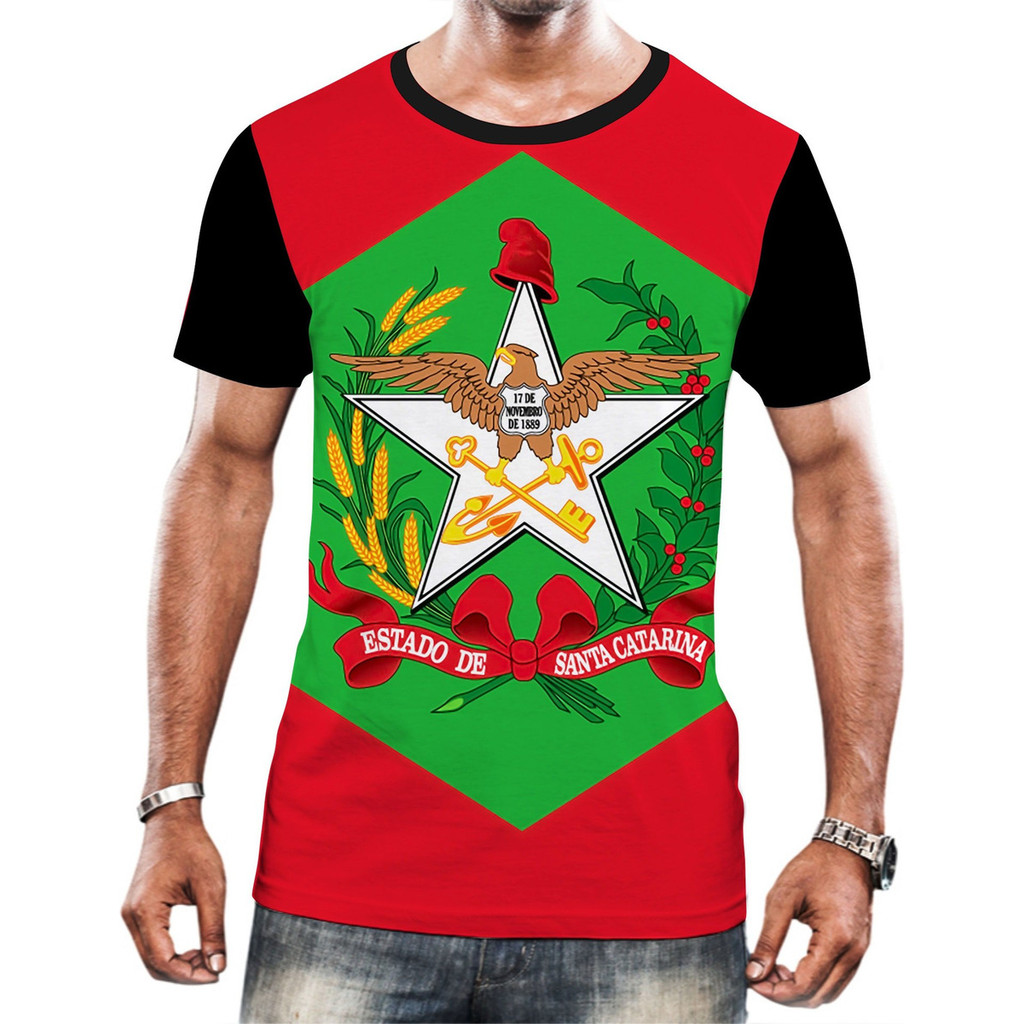 Camisa Camiseta Bandeira Estado Brasileiro Santa Catarina 11