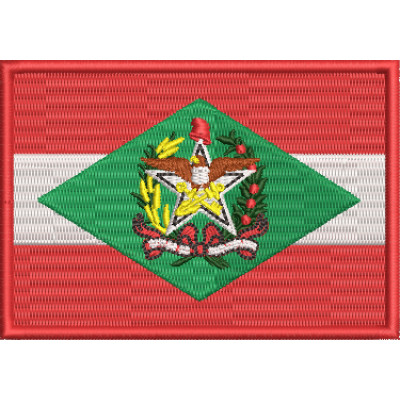 Patch Termocolante bandeira Santa Catarina- 7x5cm