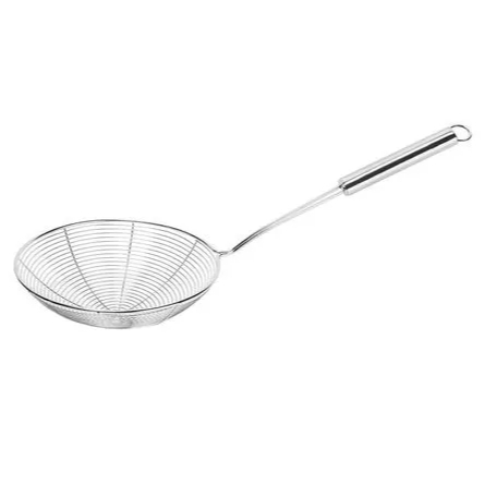Escumadeira 21cm para Fritura Multiuso Aço Inox Super Oferta
