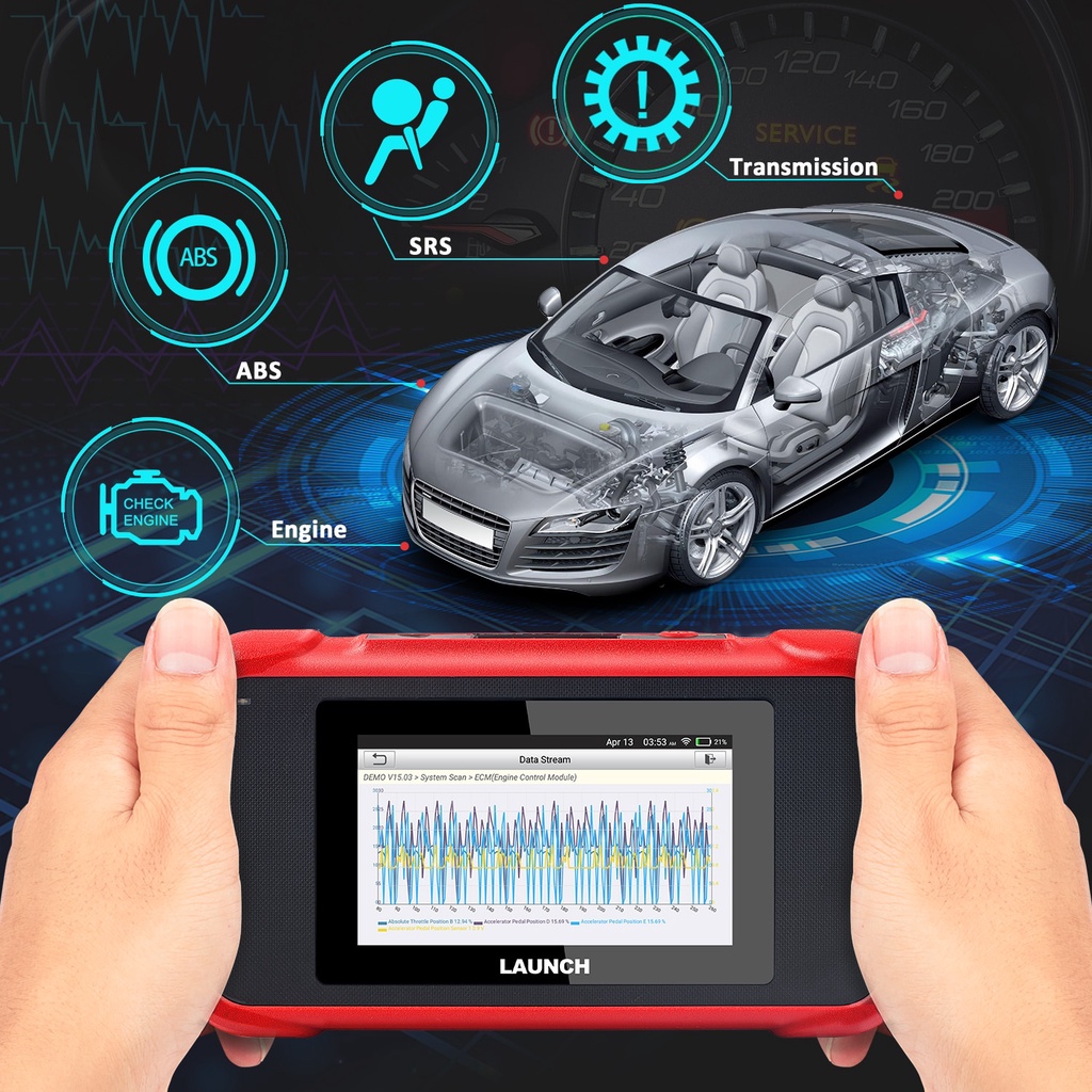 Lançamento X431 CRP129E OBD2 scanner Automotivo ENG ABS SRS No Diagnóstico Óleo/Freio/SAS/TMPS/ETS Reinicialização obd 2