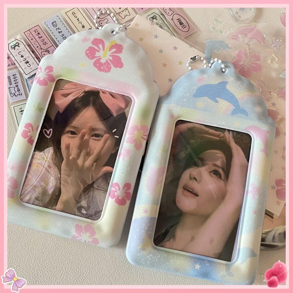 Suporte Para Cartão Fotográfico Kpop , Porta-Retratos De Ídolo De Flores De 3 Polegadas , Mini Cartões De PVC