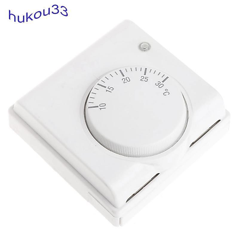 [hukou33] Termostato Mecânico Controle De Temperatura Do Piso Da Sala 220V AC Componente Sistema De Aquecimento Central