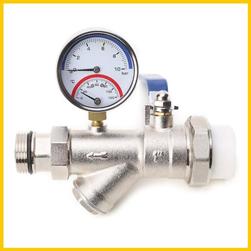 Medidor Pressão Temperatura Termomanômetro Viv G1 4 Para Aquecimento Piso
