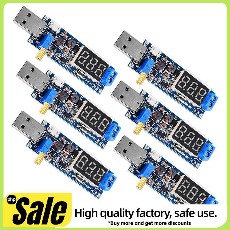 6 Pçs USB Boost Conversor Conjunto Kit 3.5V-12V A 1.2V-24V DC-Step Up Módulo De Fonte De Alimentação Regulador De Tensão