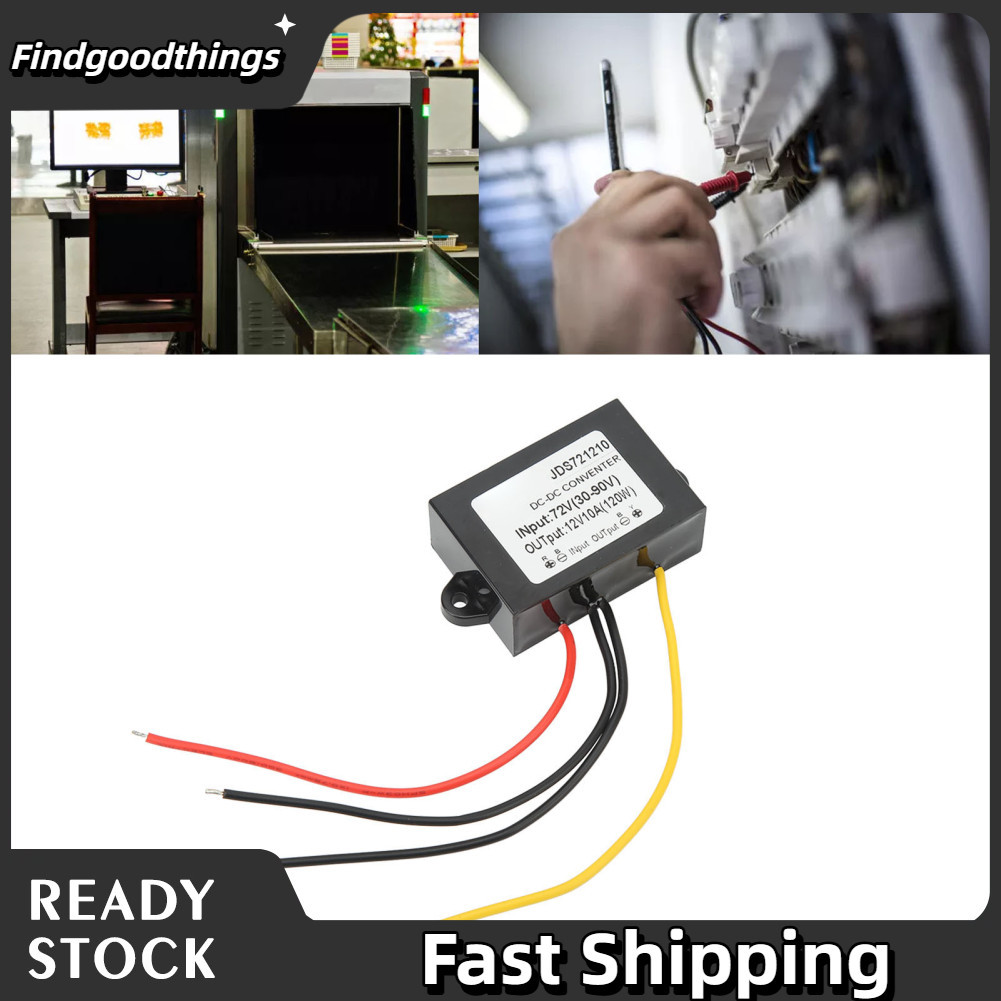 Findgoodthings-br Gernie Conversor Step Down Regulador Ip67 10A 12V 72V Conversor 30 90V Conversores Analógico para