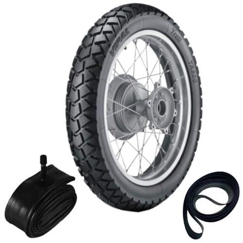 Pneu Xtz 125 Xr 200 410-18 60r Tr300 Vipal + Câmara + Cinta