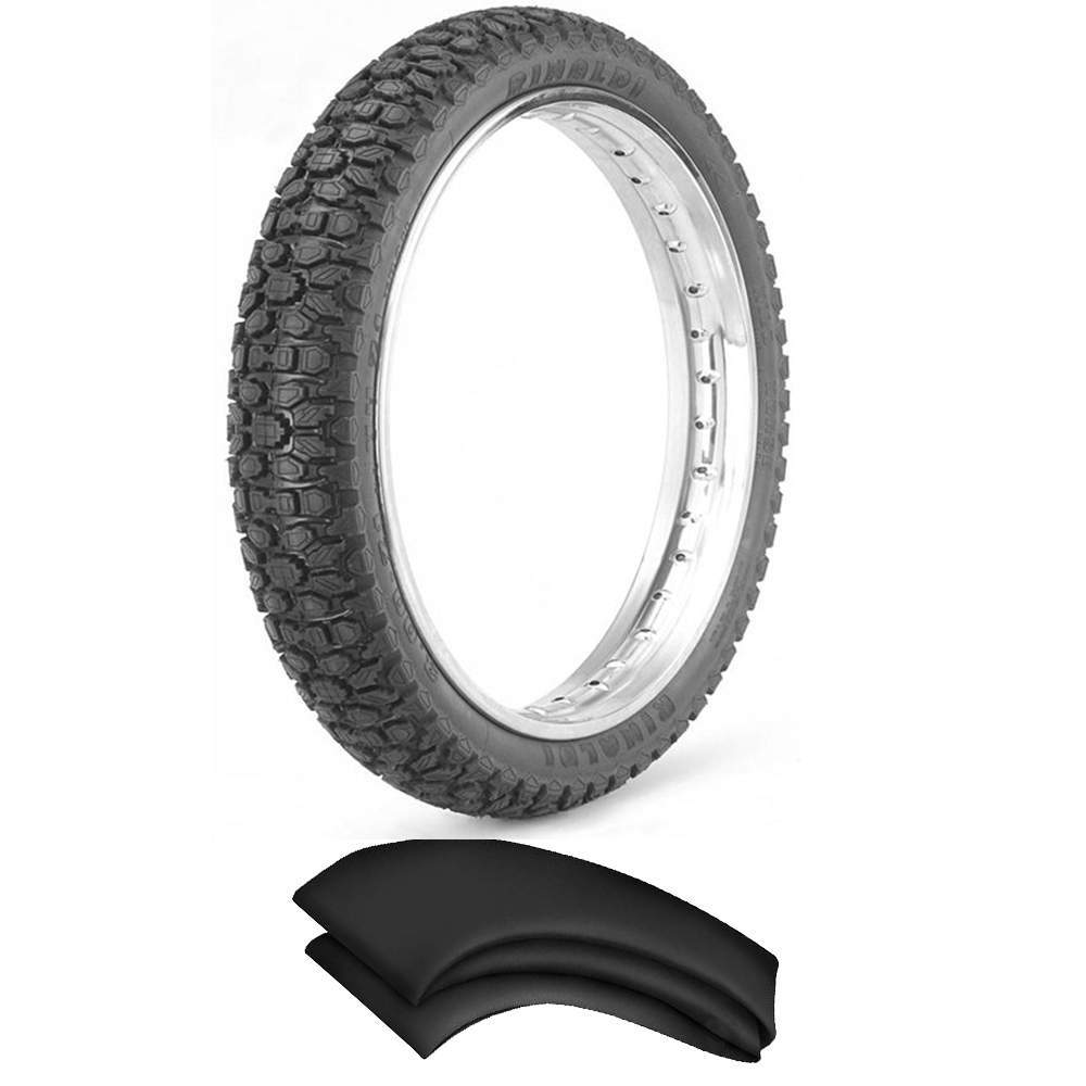 Kit Pneu Xtz 125 Xr 200 R Xt 225 410-18 60r Wh21 Rinaldi + Camara