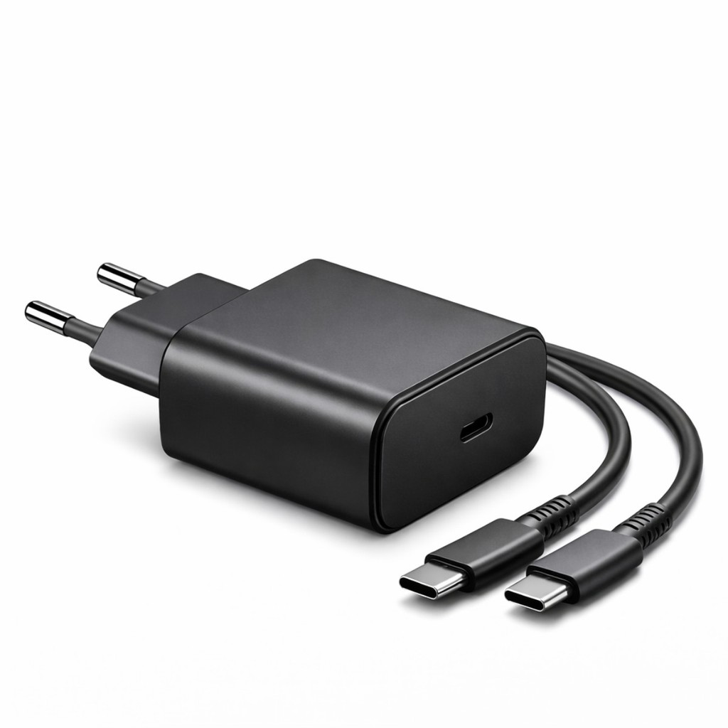 Carregador 45W Turbo USB-C Para TCL 60R 5G Blance