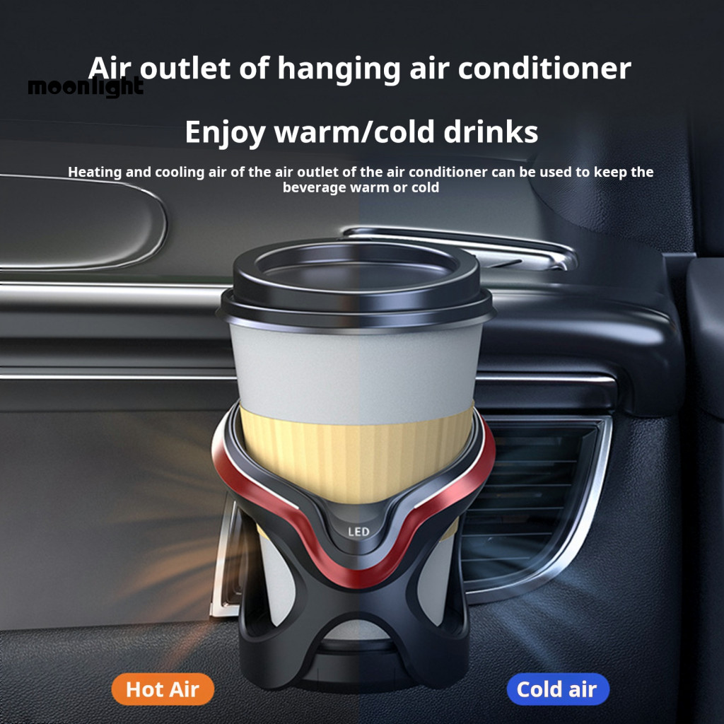 Universal Car Cup Holder with Led Light Anti-shake Easy Install Air Vent Bottle for Cars – Stable Drink for Southeast