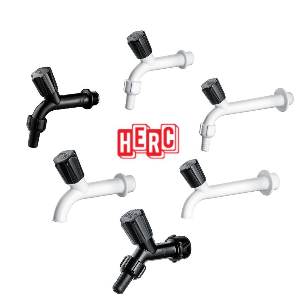 Torneira PVC Tanque Jardim Curta Longa 10cm 15cm Herc Bico Virola