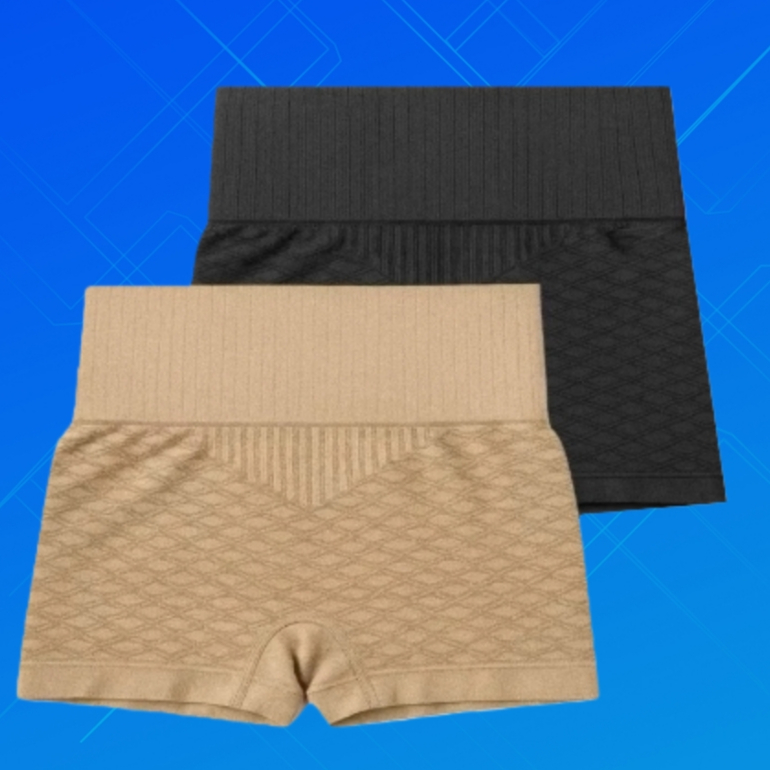 SHORTS MODELADORA DE ALTA COMPRENSÃO, CINTA APERTA BARRIGA 10CM