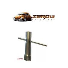 Chave Vela 21mm VW Fusca / Brasilia / Variant  Curta 10cm - Cescar CHV 21/10