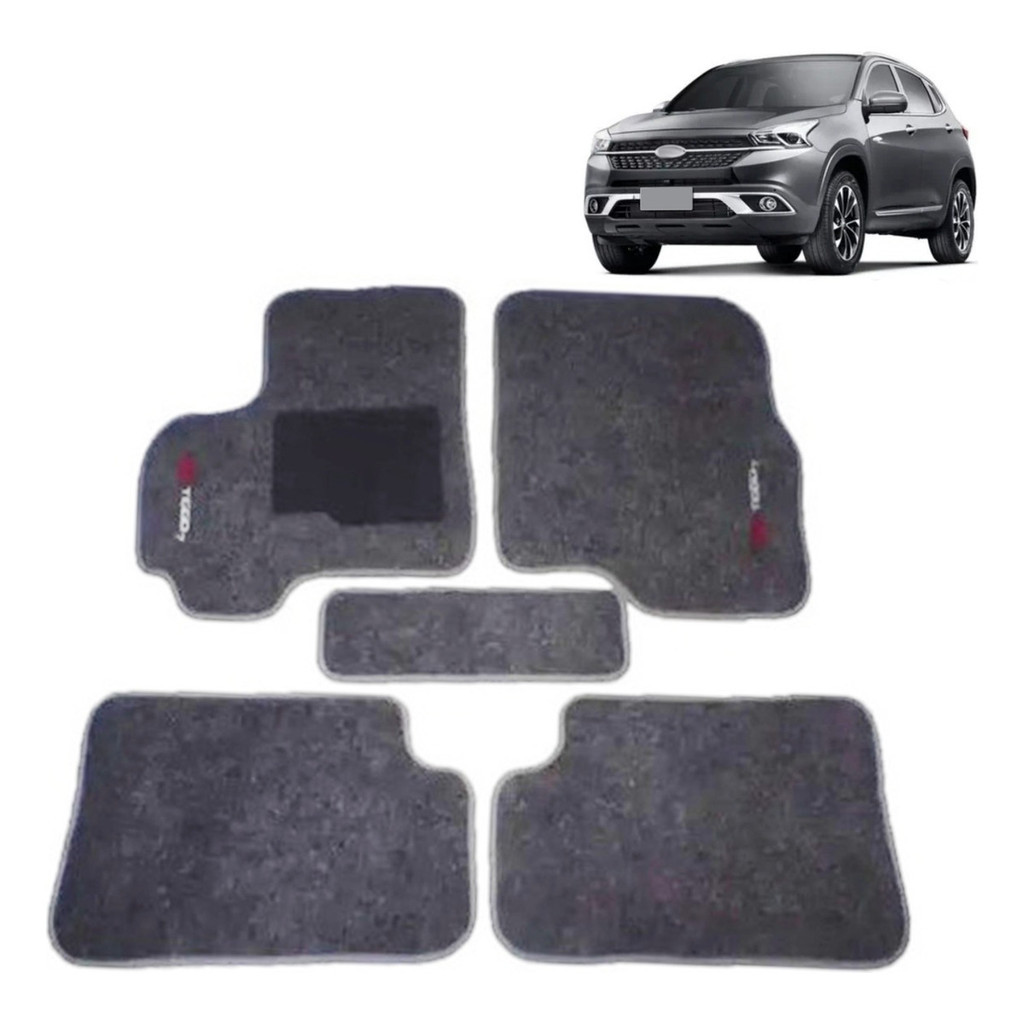 Kit de tapetes 5 peças específico Tiggo 7x 2019 2020 2021 Carpete Grafite