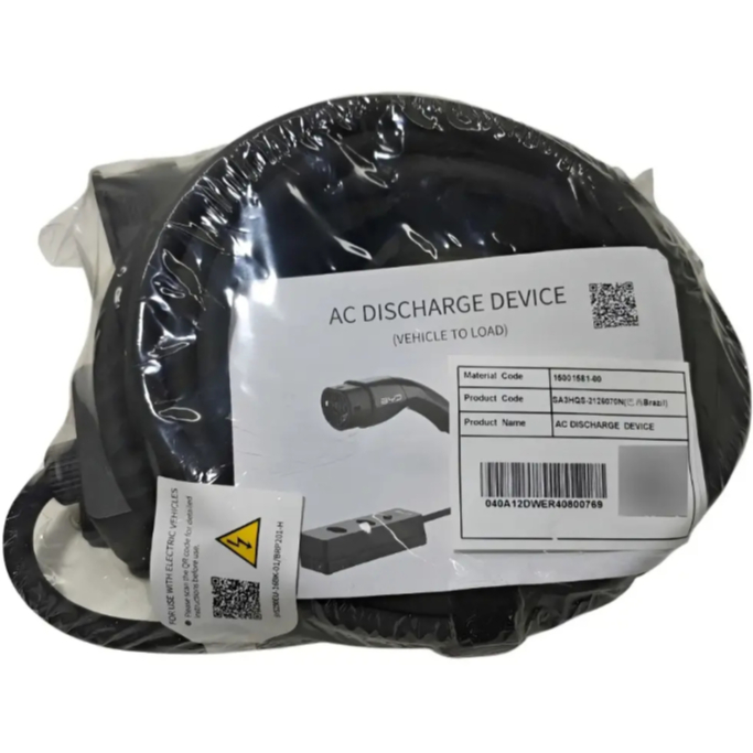 Cabo Carregador Hev Eletrico Byd Song Pro Original AC Discharge Device