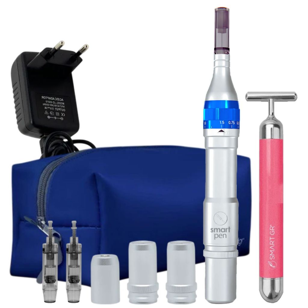 Smart Derma Pen Caneta Elétrica de Microagulhamento Smart GR com Brinde