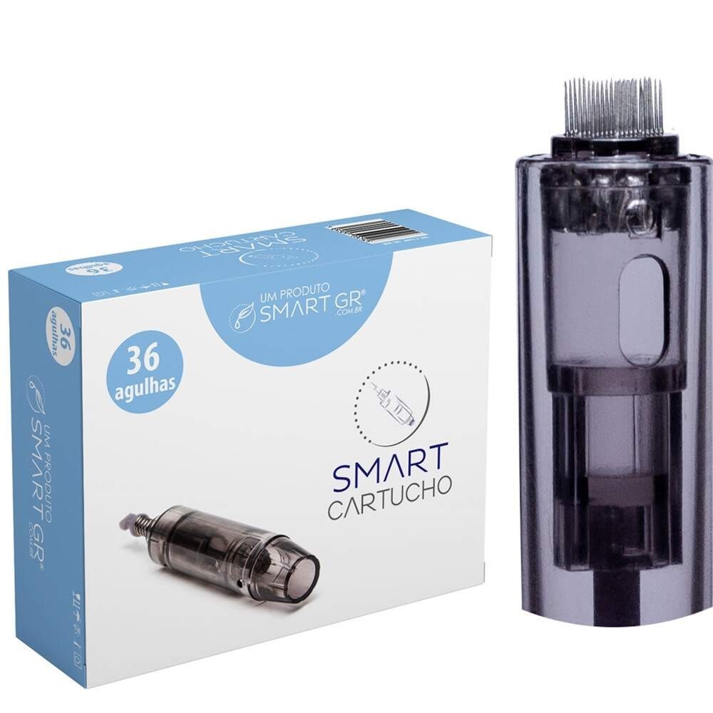 Cartucho Microagulhamento Elétrico Smart Derma Pen 36 agulhas Caixa c/ 10un