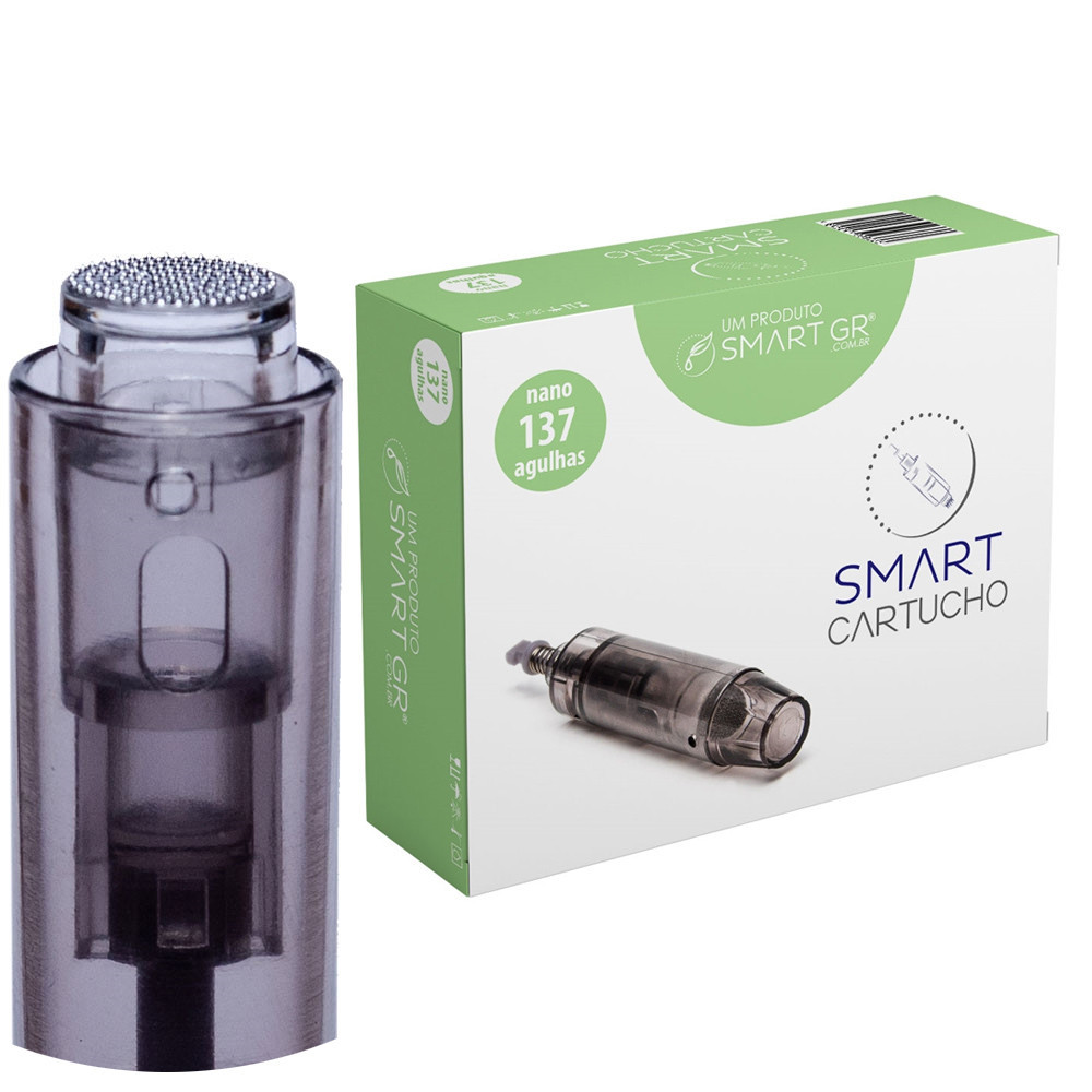 CARTUCHO DE MICROAGULHAS SMART DERMA PEN PRETO HK - 137 AGULHAS - SMART GR MICROAGULHAMENTO ELÉTRICO