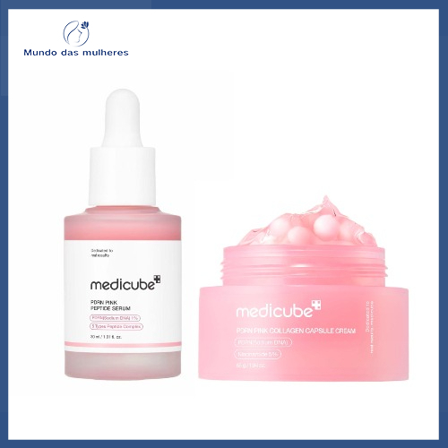 Medicube Salmon PDRN Pink Ampoule  30ml + PDRN Pink Collagen Capsule Cream 55ml