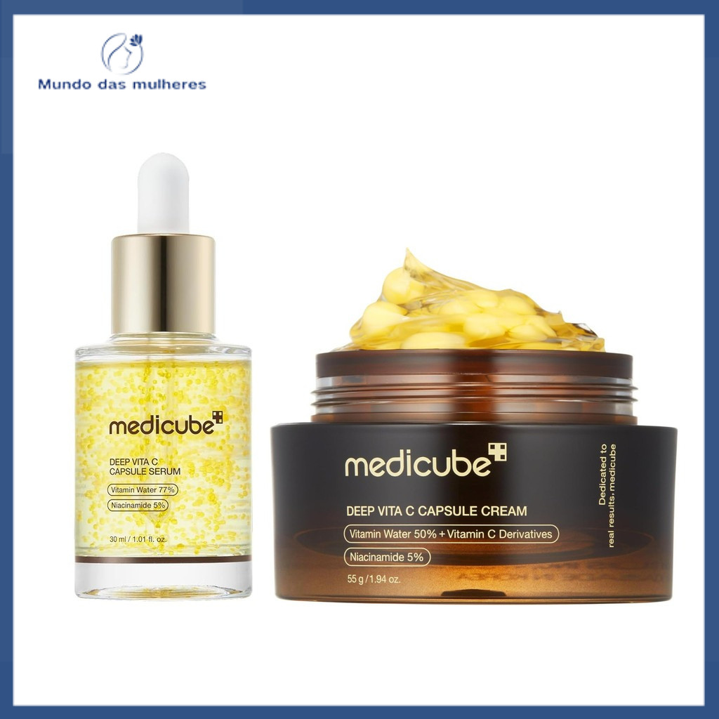 Medicube Deep Vita C Capsule Cream 55g + Deep Vita C Capsule Serum 30ml