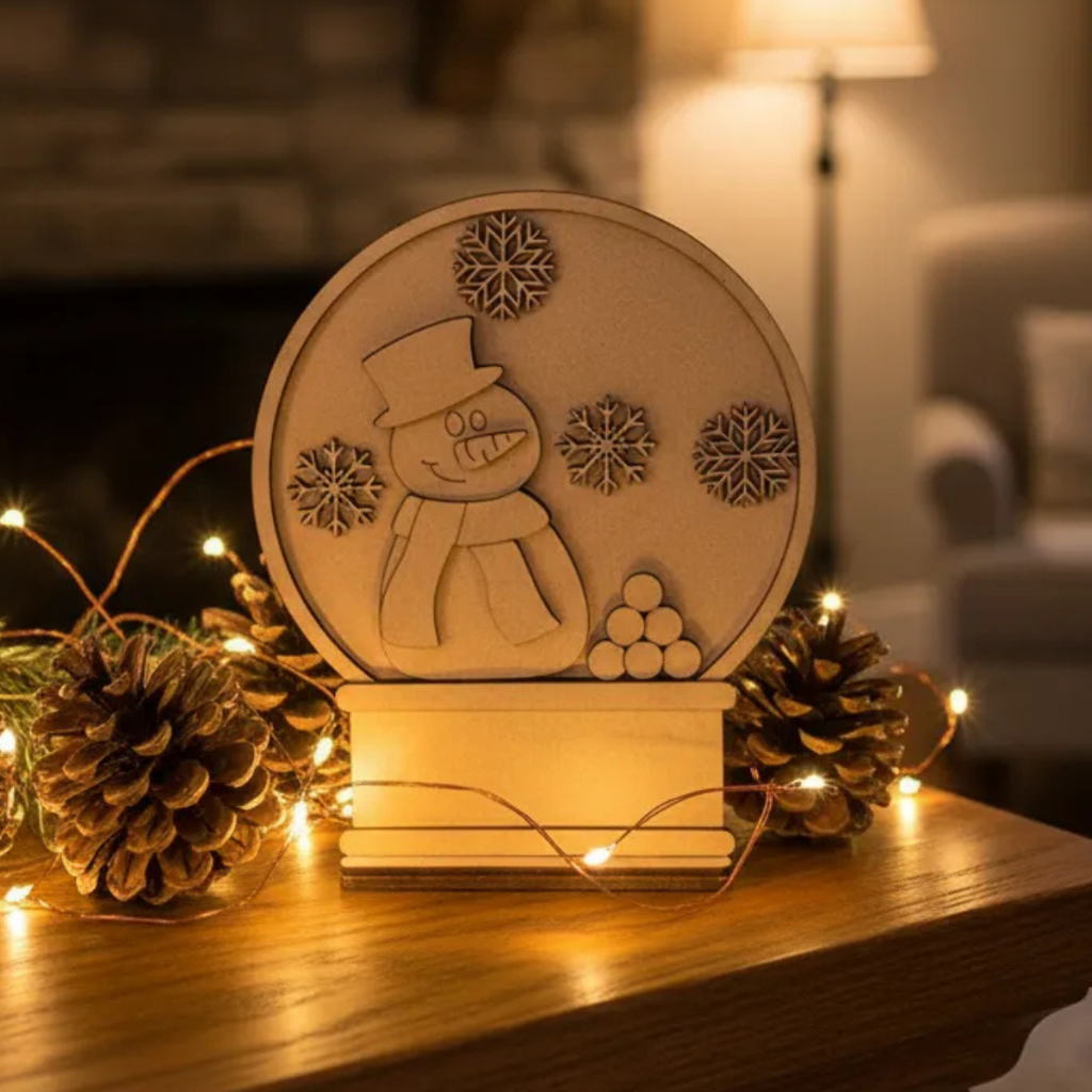 Boneco De Neve Natalino Decoração Detalhes MDF Lindo Para Pintar Enfeite Arvore de Natal