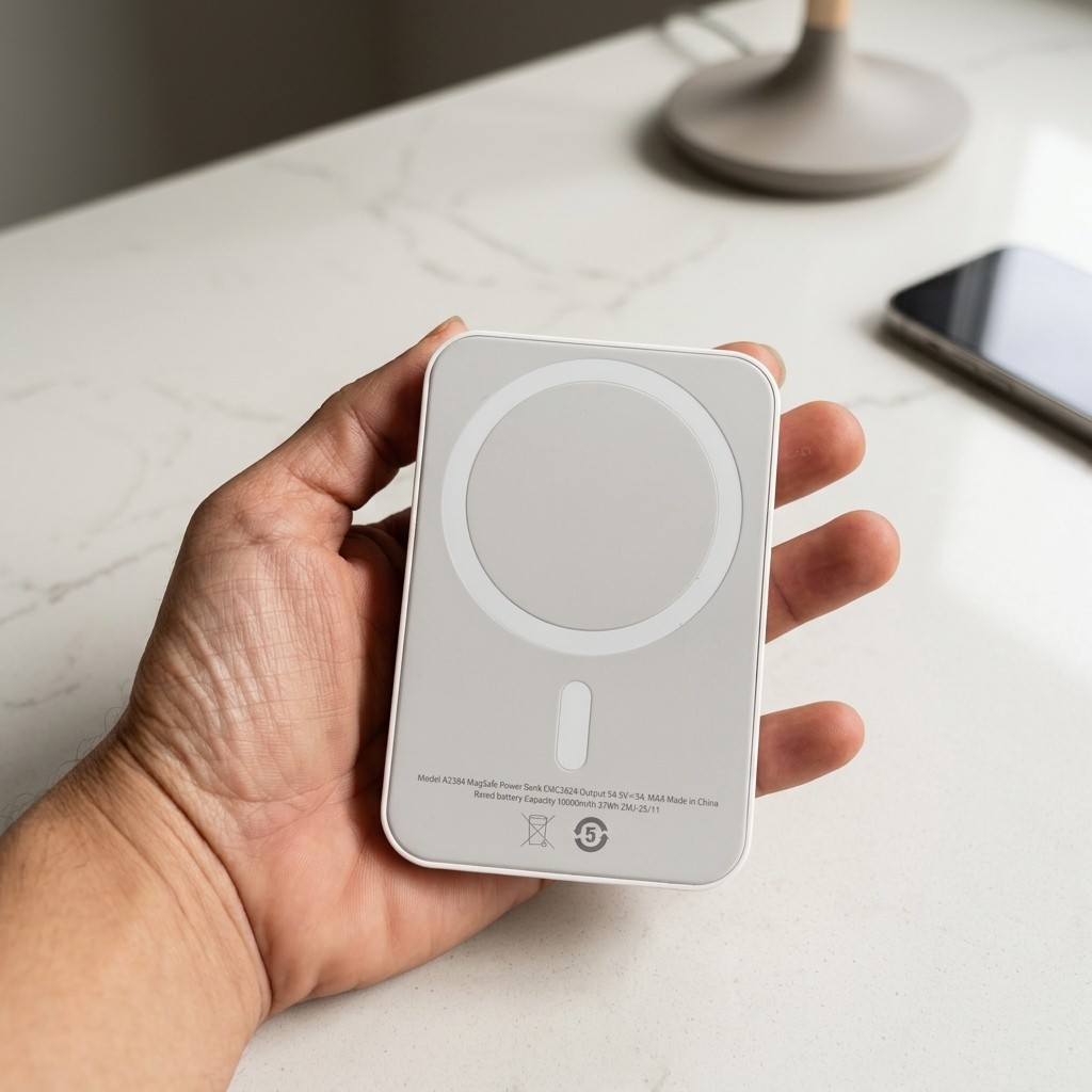 Bateria Magnetica Magsafe Carregador Portatil Sem Fio Inducao Power Bank Escolha Capacidade 10000mah 5000mah Carga