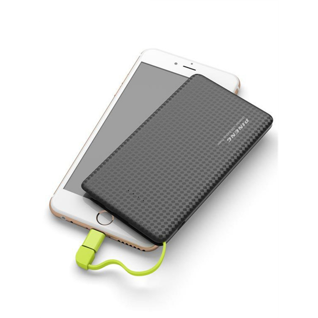 Power Bank Carregador Portatil Pineng 5000mAh slim e 10000mAh slim com adaptador iPhone V8