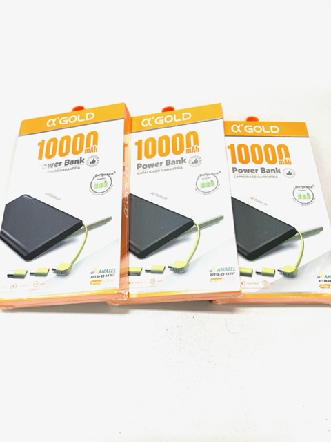 3 power bank 5000mah,10000 mah marca a gold