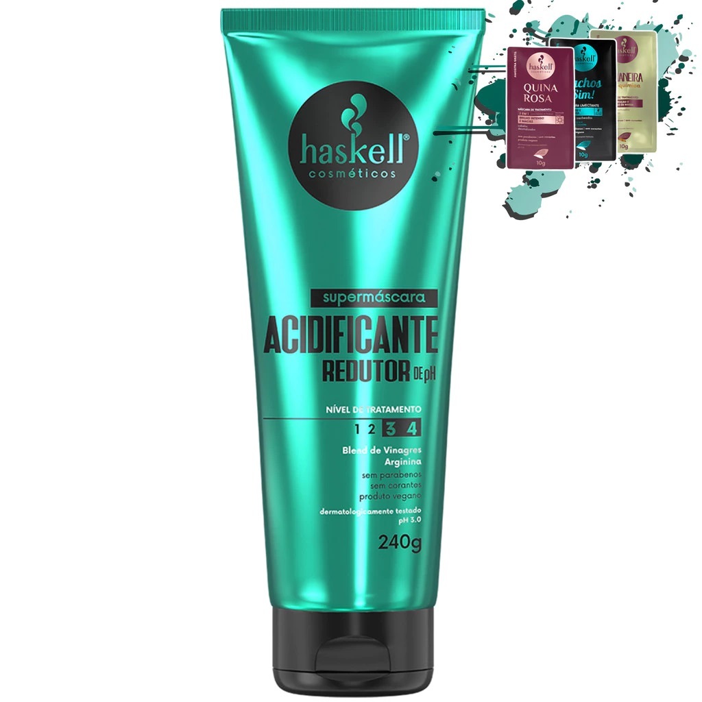 Supermáscara Haskell Acidificante Redutor de pH 240gr