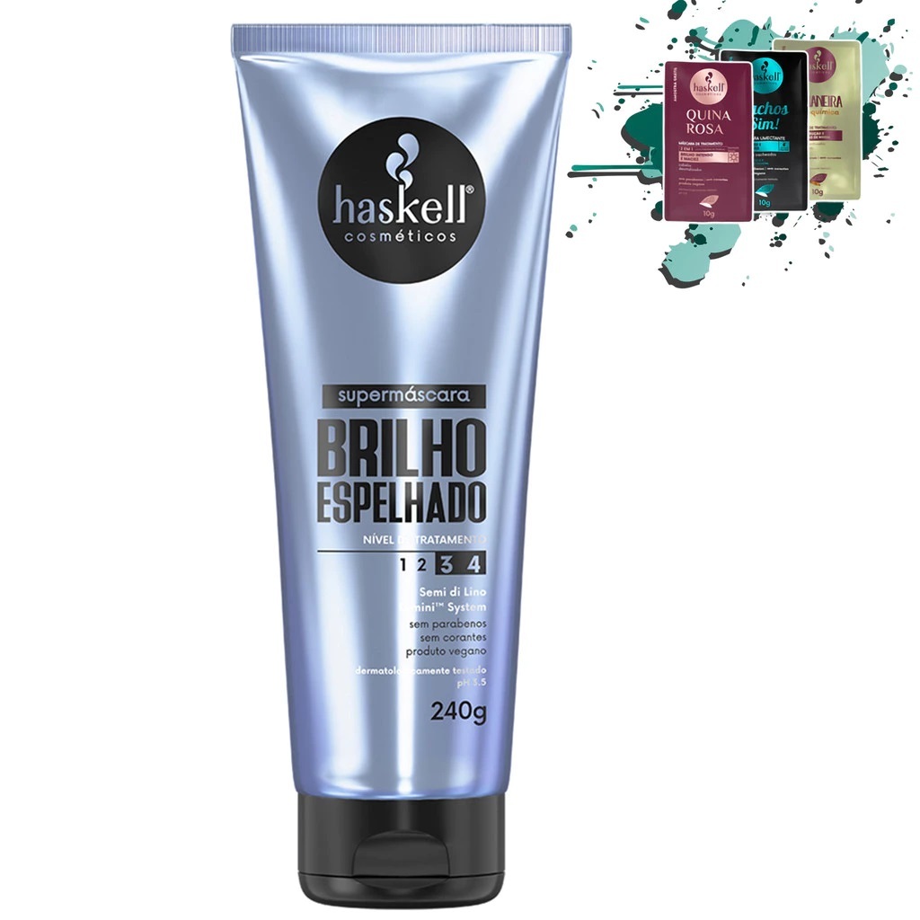 Supermáscara Haskell Brilho Espelhado 240gr