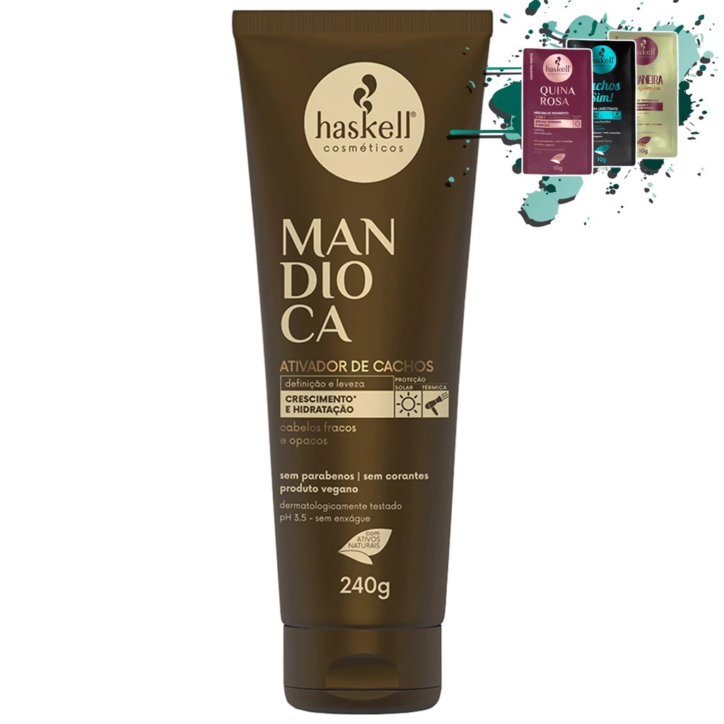 Ativador de Cachos Mandioca 240gr Haskell