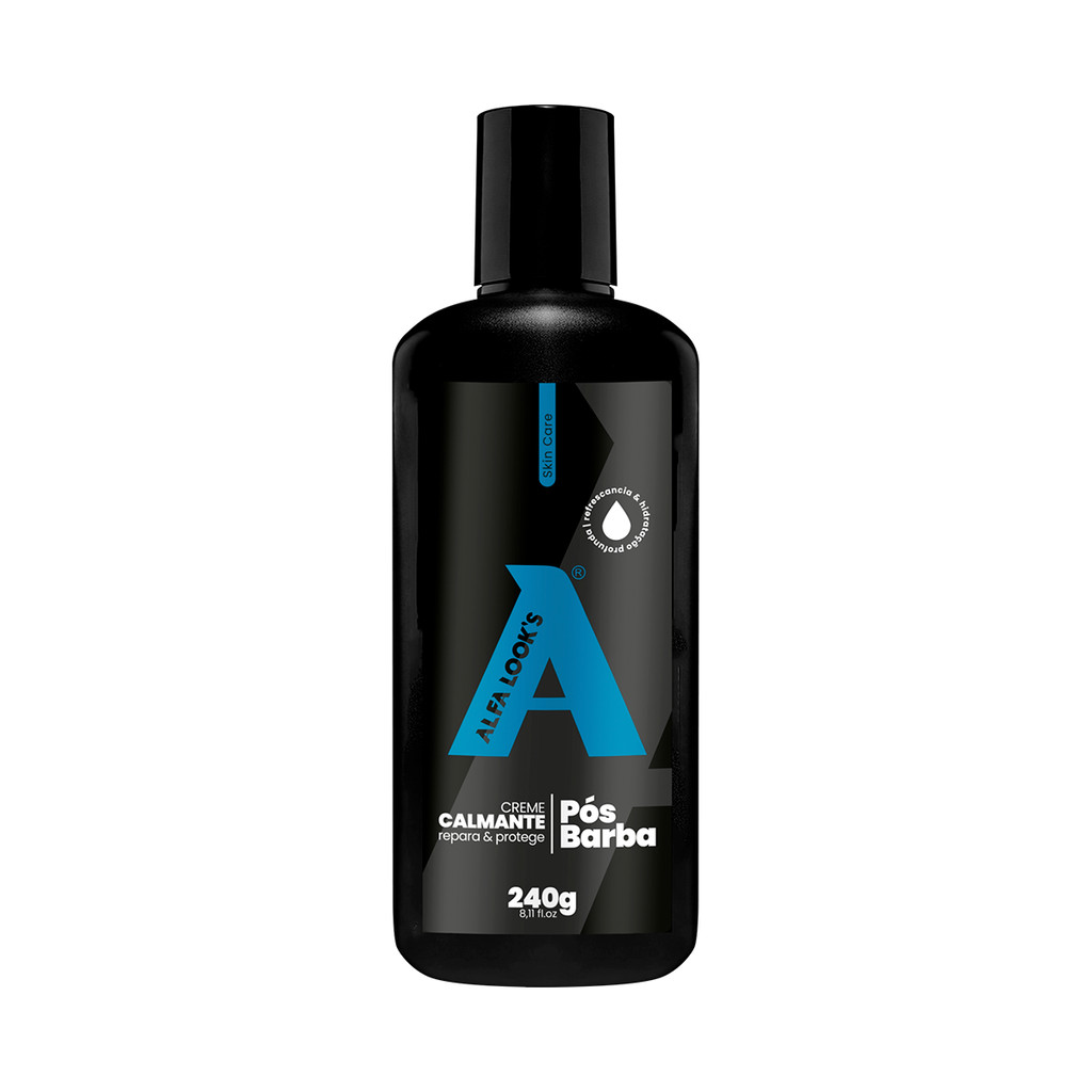 CREME CALMANTE PÓS BARBA MENTHOL 240GR - ALFA LOOK'S