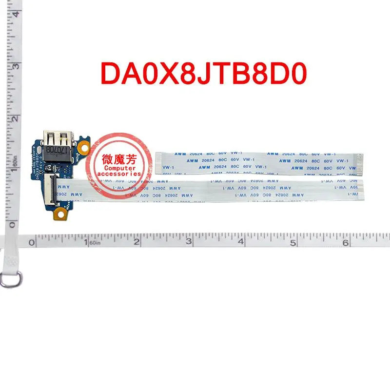 iLaptop Para HP ProBook ZHAN66 440 445 450 455 445R G6 G7 Placa USB De Alimentação Com Cabo DA0X8JTB8D0 L44578-001 100 %