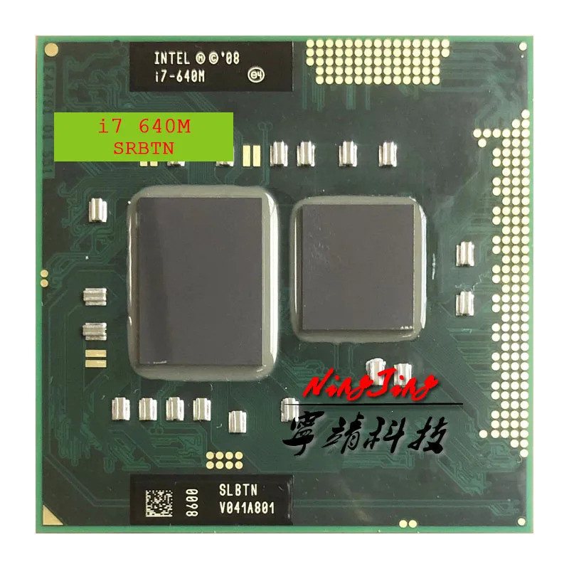 [Estoque pronto] intel core i7-640M i7 640m slbtn 2.8ghz Dual core Quad core cpu 4w 35w processador g1/rpga988a soquete