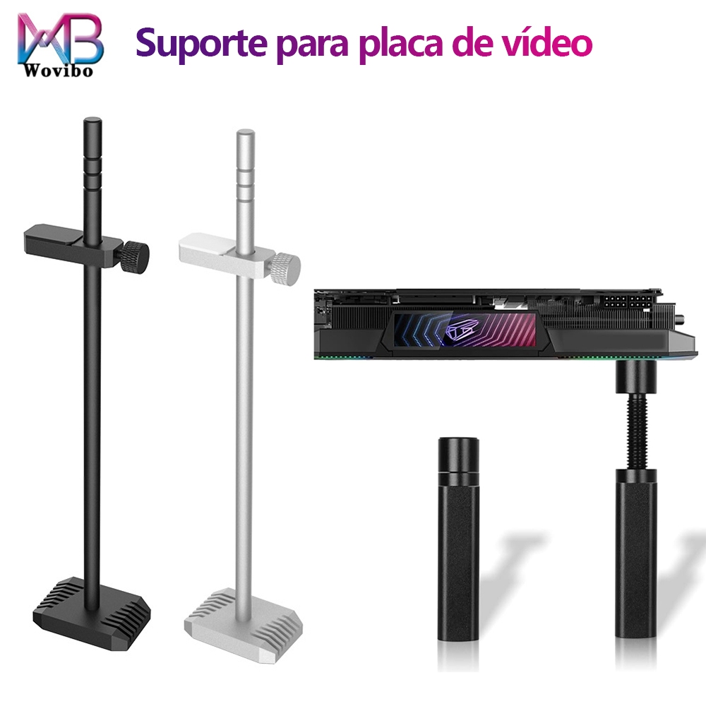 Aluminum Alloy Graphics Card Support Video Card Holder GPU Stand Bracket Adjustable Jack PC Case ATX