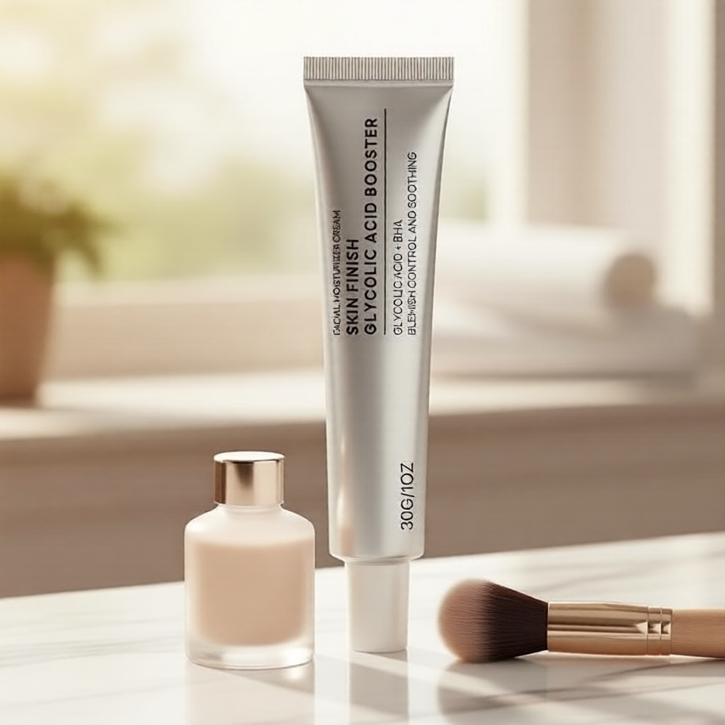 Creme Facial Ácido Glicólico + BHA Hidratante 30g | Esfoliação Suave e Calmante Cuidado Diário para Imperfeições