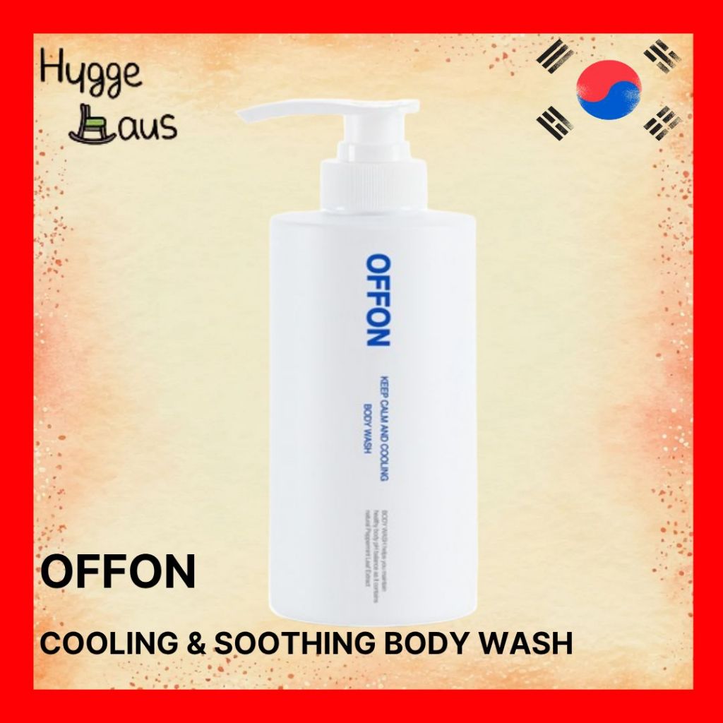 【OFFON】 Cooling Body Wash 500g Sabonete Corporal Refrescante Calmante Limpeza Suave Pele