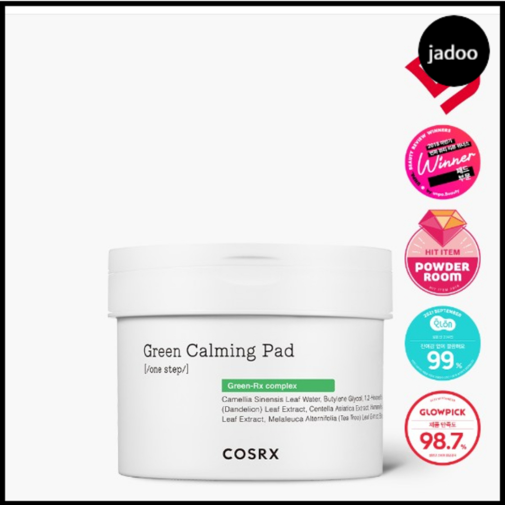 COSRX Almofada Calmante Verde De Um Passo (70 Pads) .-Complexo Rx 10 % PHA 0,25 Suave