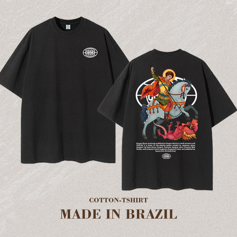 São Camiseta Chronic Jorge Unissex Gola Redonda Chronic - Acompanha Adesivos