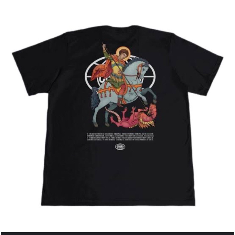 Camiseta Chronic São Jorge Unissex Gola Redonda Chronic StreetWear Moda Casual Estampada
