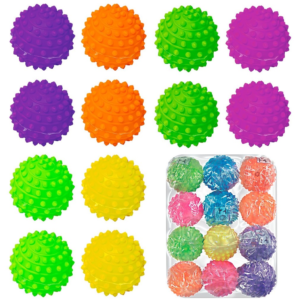 Kit 12 Bolinhas Cravo Fisioterapia Anti Stress Mão Bola Massageadora Para Pets - Apolo Brinquedos