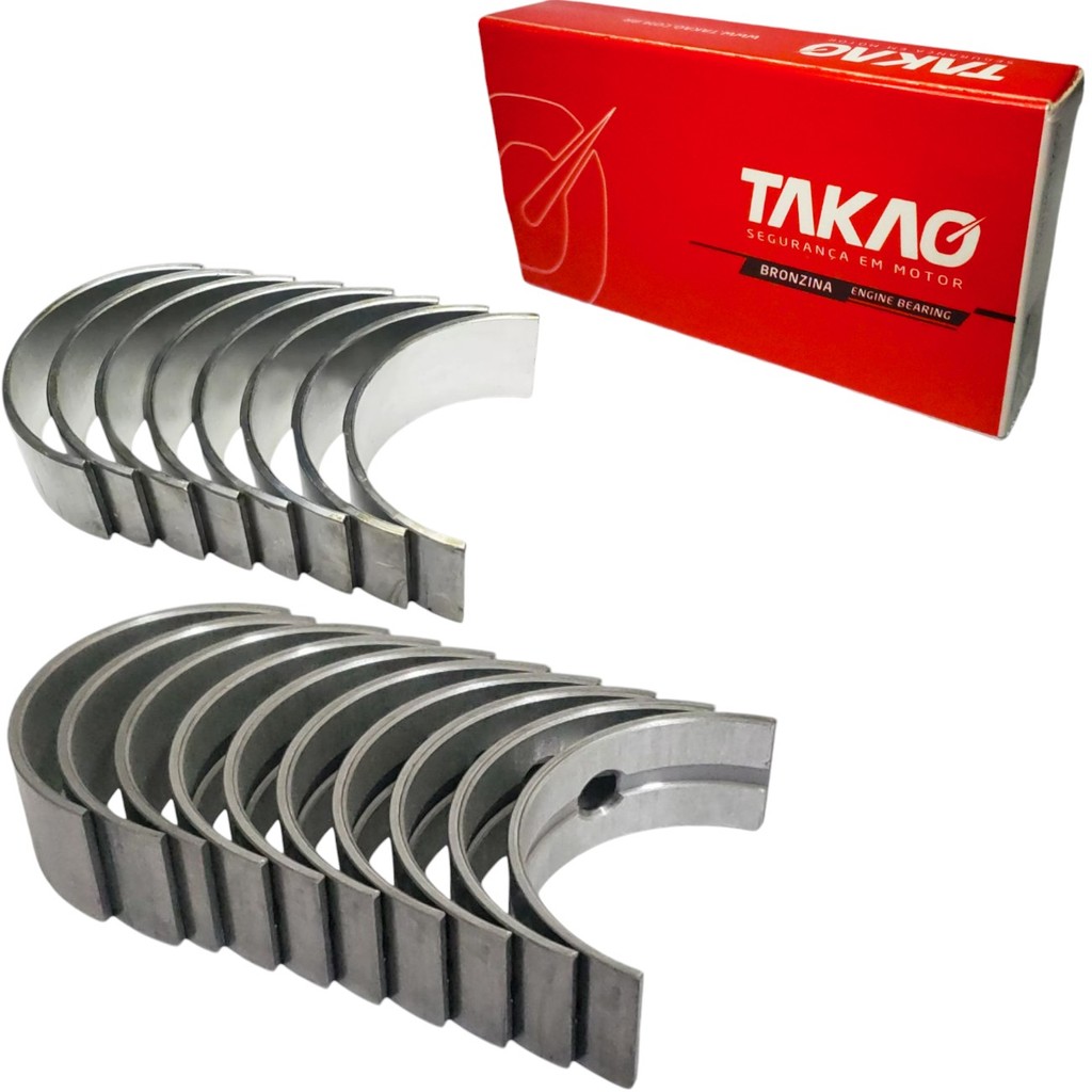 Kit Bronzina Mancal E Biela Takao Clio Sandero Logan Megane Kangoo Symbol 1.6 8v K7M