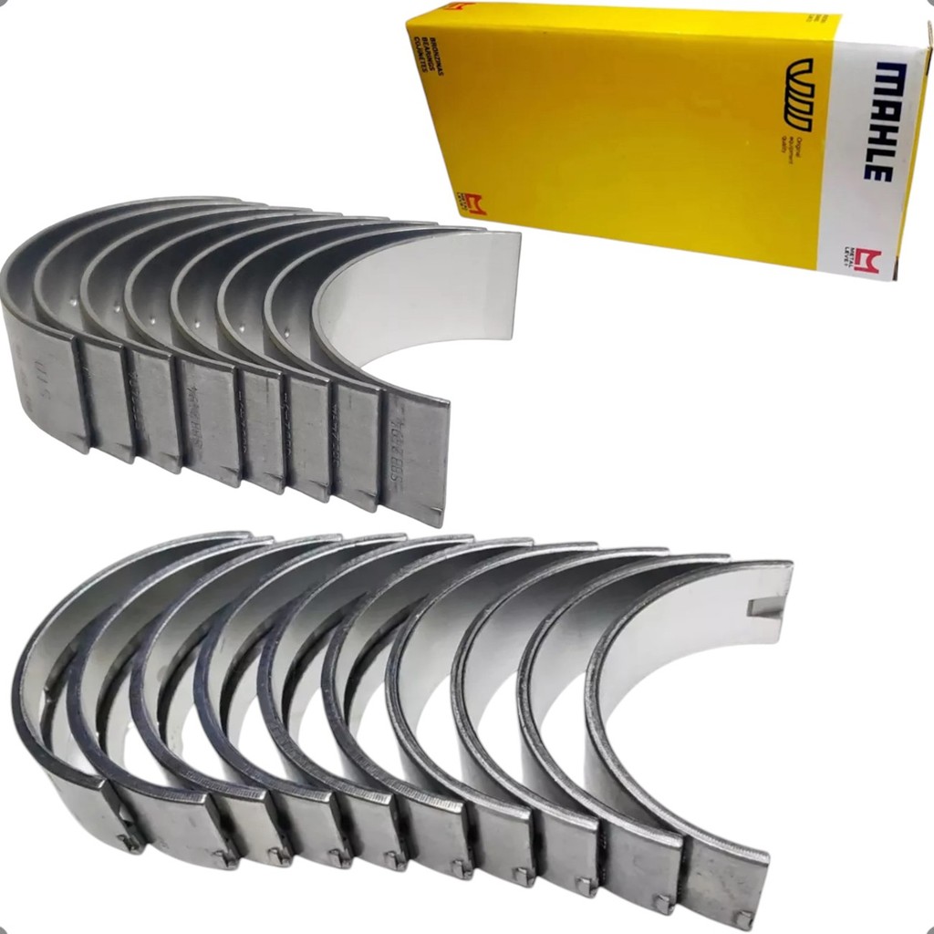 Kit Bronzina Mancal E Biela C Furo Metal Leve Gol Parati Saveiro Santana 1.6 1.8 2.0 Ap