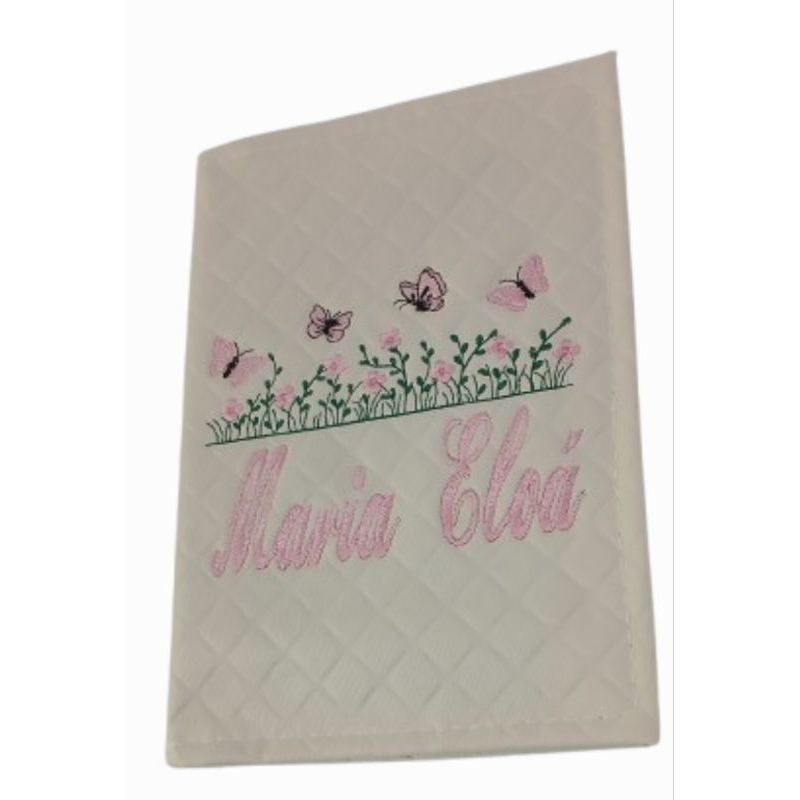 Porta Vacina Personalizado/Porta documento  tema borboleta